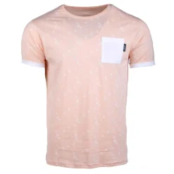 BLAGGIO Tee shirt à motif avec poche maceo Homme ORANGE CLAIR Best