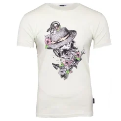 BLAGGIO Tee shirt à motif tete de mort mika Homme VERT CLAIR Discount
