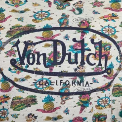 VON DUTCH Tee shirt allover logo poitrine Homme BEIGE