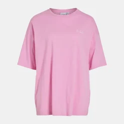VILA Tee shirt asta oversize bonbon Femme ROSE New