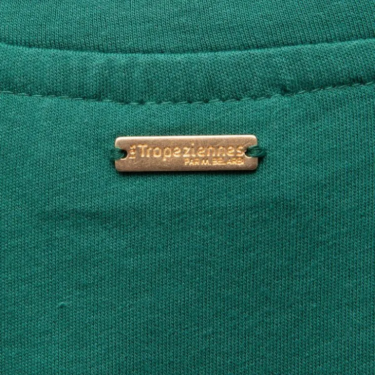 LES TROPEZIENNES PAR M.BELARBI Tee shirt astrakan cryosol Femme VERT New