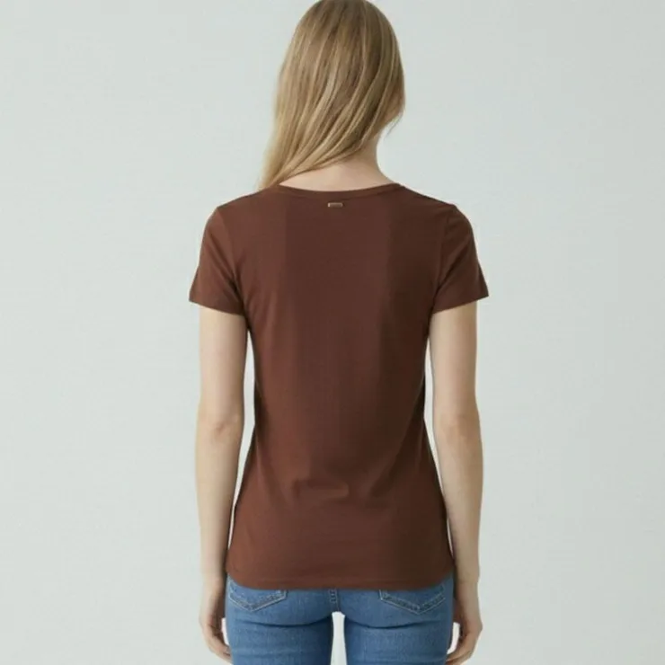 LES TROPEZIENNES PAR M.BELARBI Tee shirt astrakan cryosol Femme MARRON Sale