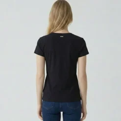 LES TROPEZIENNES PAR M.BELARBI Tee shirt astrakan cryosol Femme NOIR Discount