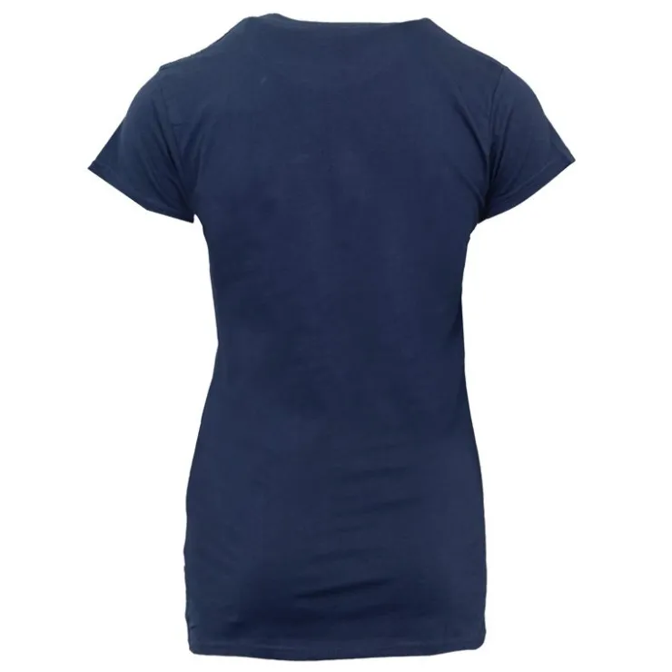 LEVI'S Tee shirt avec grand logo rouge coton Femme BLEU FONCE Hot