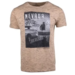 BLAGGIO Tee shirt avec imprimé nevada mantova Homme BEIGE Discount