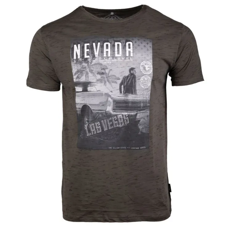 BLAGGIO Tee shirt avec imprimé nevada mantova Homme KAKI Sale