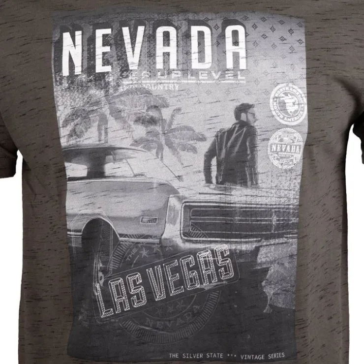 BLAGGIO Tee shirt avec imprimé nevada mantova Homme KAKI Sale