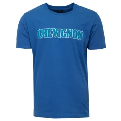 CHEVIGNON Tee shirt avec logo fausse fourrure Homme BLEU Hot