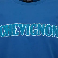 CHEVIGNON Tee shirt avec logo fausse fourrure Homme BLEU Hot