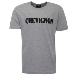 CHEVIGNON Tee shirt avec logo fausse fourrure Homme GRIS Clearance