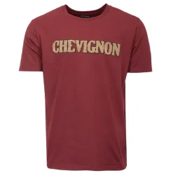 CHEVIGNON Tee shirt avec logo fausse fourrure Homme BORDEAUX Best