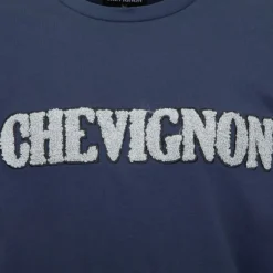 CHEVIGNON Tee shirt avec logo fausse fourrure Homme BLEU FONCE Online