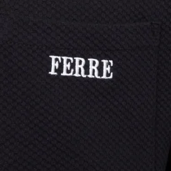 GIANFRANCO FERRE Tee shirt basique avec poche tissu texturé logo brodé Homme NOIR