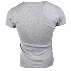 NEW MAN Tee shirt basique cintré coton Homme GRIS New