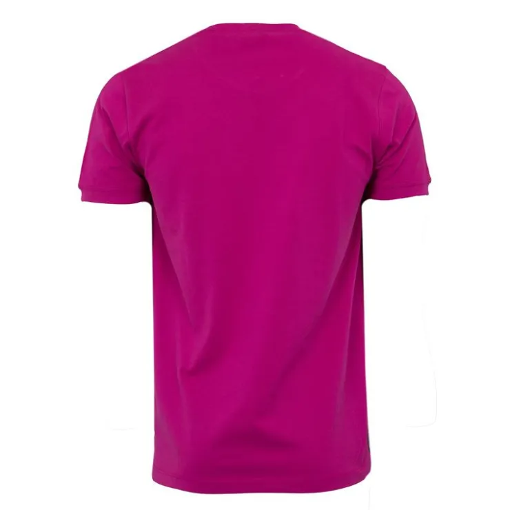 US POLO Tee shirt basique doux coton logo brodé Homme ROSE Sale