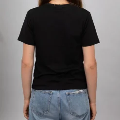 ELLESSE Tee shirt basique logo poitrine couleur unie Femme NOIR Online