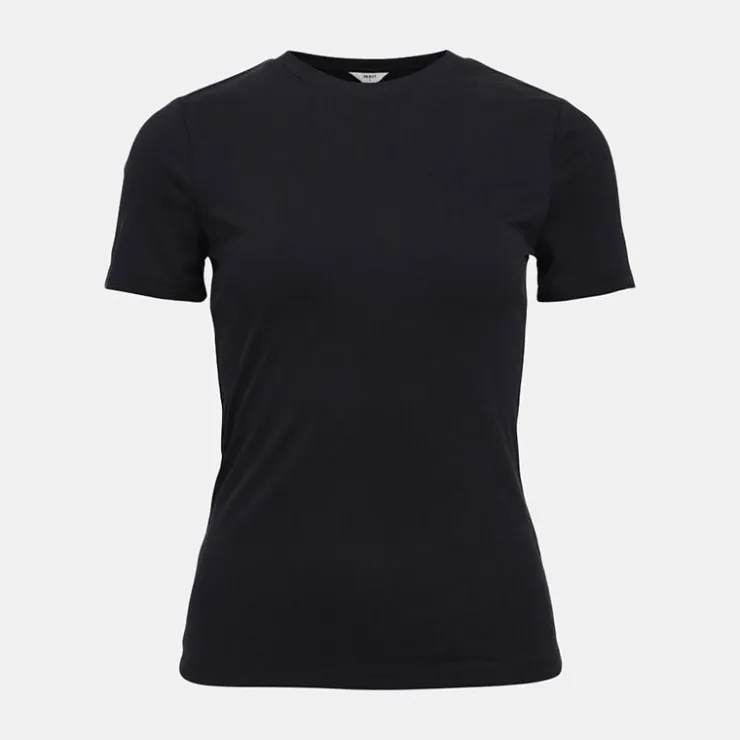 OBJECT Tee shirt basique Jannie manches courtes Femme NOIR