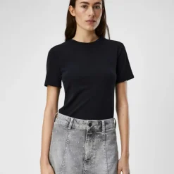 OBJECT Tee shirt basique Jannie manches courtes Femme NOIR