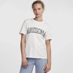 PIECES Tee shirt imprimé Arizona Femme BLANC Hot