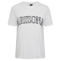 PIECES Tee shirt imprimé Arizona Femme BLANC Hot