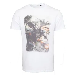 IMPERIAL Tee shirt imprimé tropical moto Homme BLANC