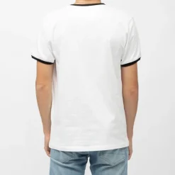 VON DUTCH Tee shirt logo moto gp imprimé n°1 ailé col rond noir Homme BLANC Hot