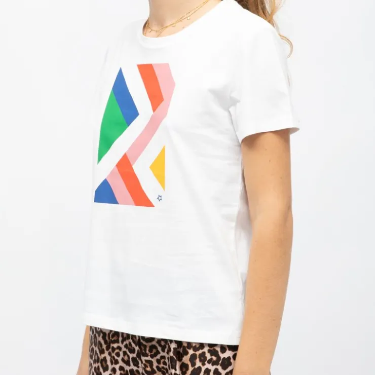 LA PETITE ETOILE Tee shirt tal imprimé graphique Femme BLANC Online