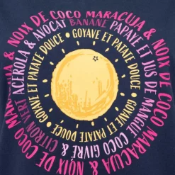 LA PETITE ETOILE Tee shirt bleu marine coton Soleil Femme BLEU FONCE New