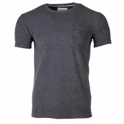 CERRUTI Tee shirt brodé uni Homme GRIS FONCE New
