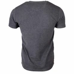 CERRUTI Tee shirt brodé uni Homme GRIS FONCE New