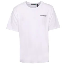 DOCKERS Tee shirt classique coton logo imprimé Homme BLANC Sale