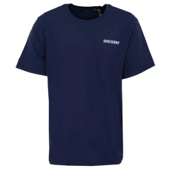 DOCKERS Tee shirt classique coton logo imprimé Homme BLEU FONCE Discount