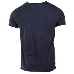 BLAGGIO Tee shirt col boutonné mattew Homme BLEU FONCE Discount