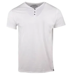 BLAGGIO Tee shirt col boutonné mattew Homme BLANC Clearance