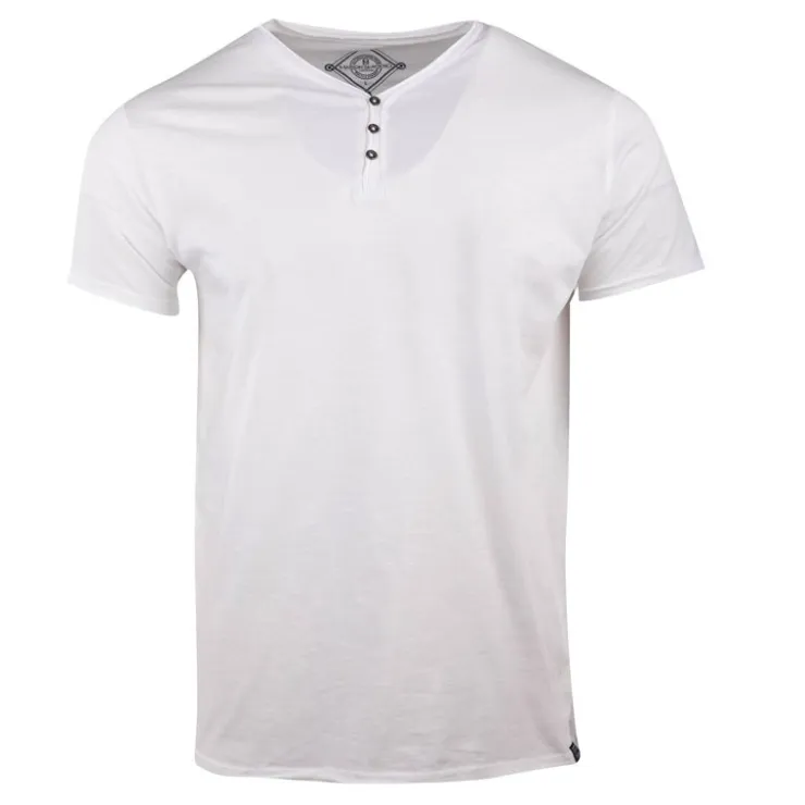 BLAGGIO Tee shirt col boutonné mattew Homme BLANC Clearance