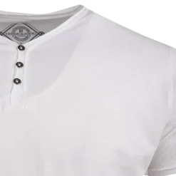 BLAGGIO Tee shirt col boutonné mattew Homme BLANC Clearance