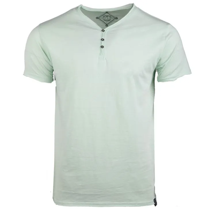 BLAGGIO Tee shirt col boutonné mattew Homme VERT CLAIR Hot