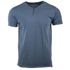 BLAGGIO Tee shirt col boutonné mattew Homme BLEU PETROLE Hot