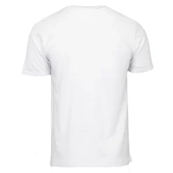 PIERRE CARDIN Tee shirt col ras de cou tissu chiné coton Homme BLANC Discount