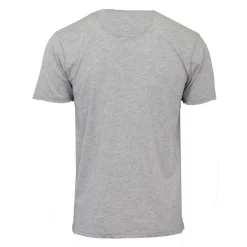 PIERRE CARDIN Tee shirt col ras de cou tissu chiné coton Homme GRIS CLAIR Sale