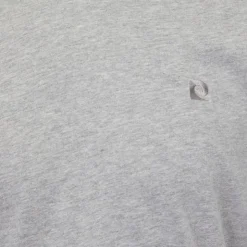 PIERRE CARDIN Tee shirt col ras de cou tissu chiné coton Homme GRIS CLAIR Sale