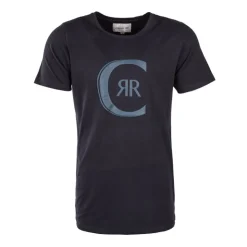 CERRUTI Tee shirt col rond avec logo arco Homme BLEU FONCE Clearance