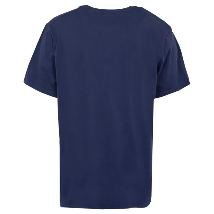 DOCKERS Tee shirt col rond coton logo imprimé Homme BLEU FONCE