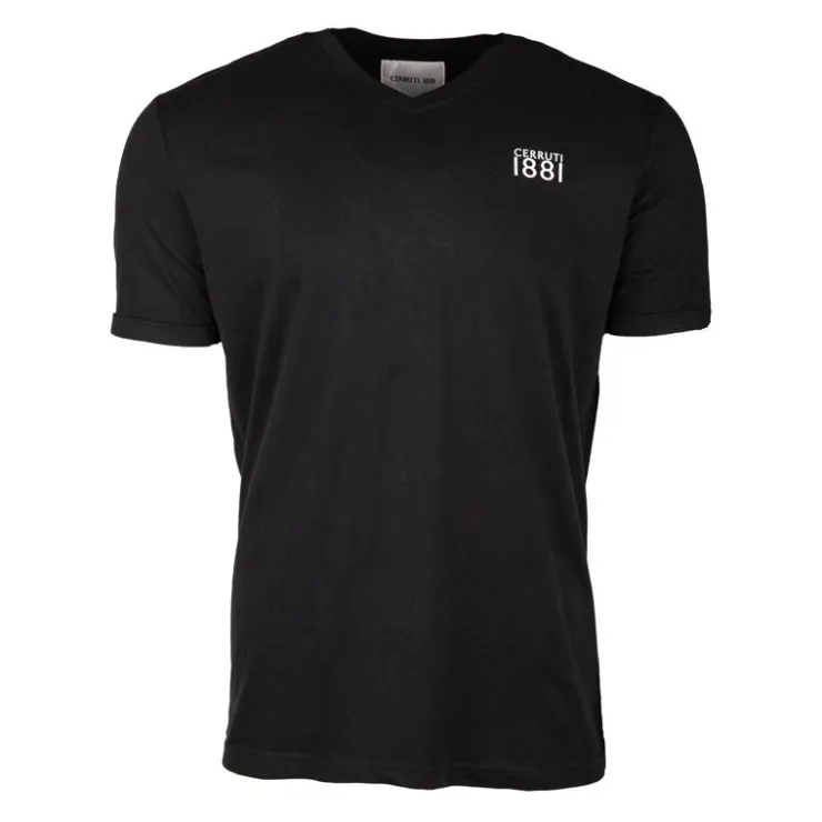 CERRUTI Tee shirt col v biasca Homme NOIR Hot