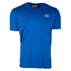 CERRUTI Tee shirt col v biasca Homme BLEU Hot