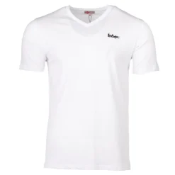 LEE COOPER Tee shirt col v canard poitrine travis Homme BLANC