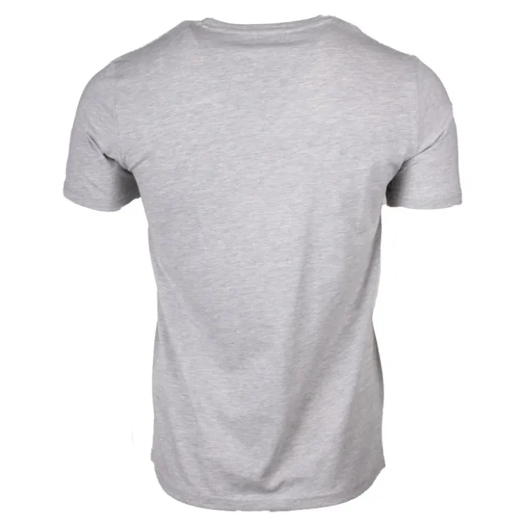 LEE COOPER Tee shirt col v canard poitrine travis Homme GRIS CLAIR New