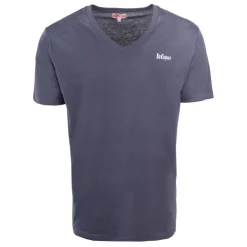 LEE COOPER Tee shirt col v canard poitrine travis Homme BLEU FONCE Outlet
