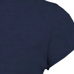 BILL TORNADE Tee shirt col v coupe classique coton Femme BLEU FONCE Sale