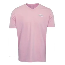 REDSKINS Tee shirt col V Dalton avec logo Homme ROSE CLAIR Sale